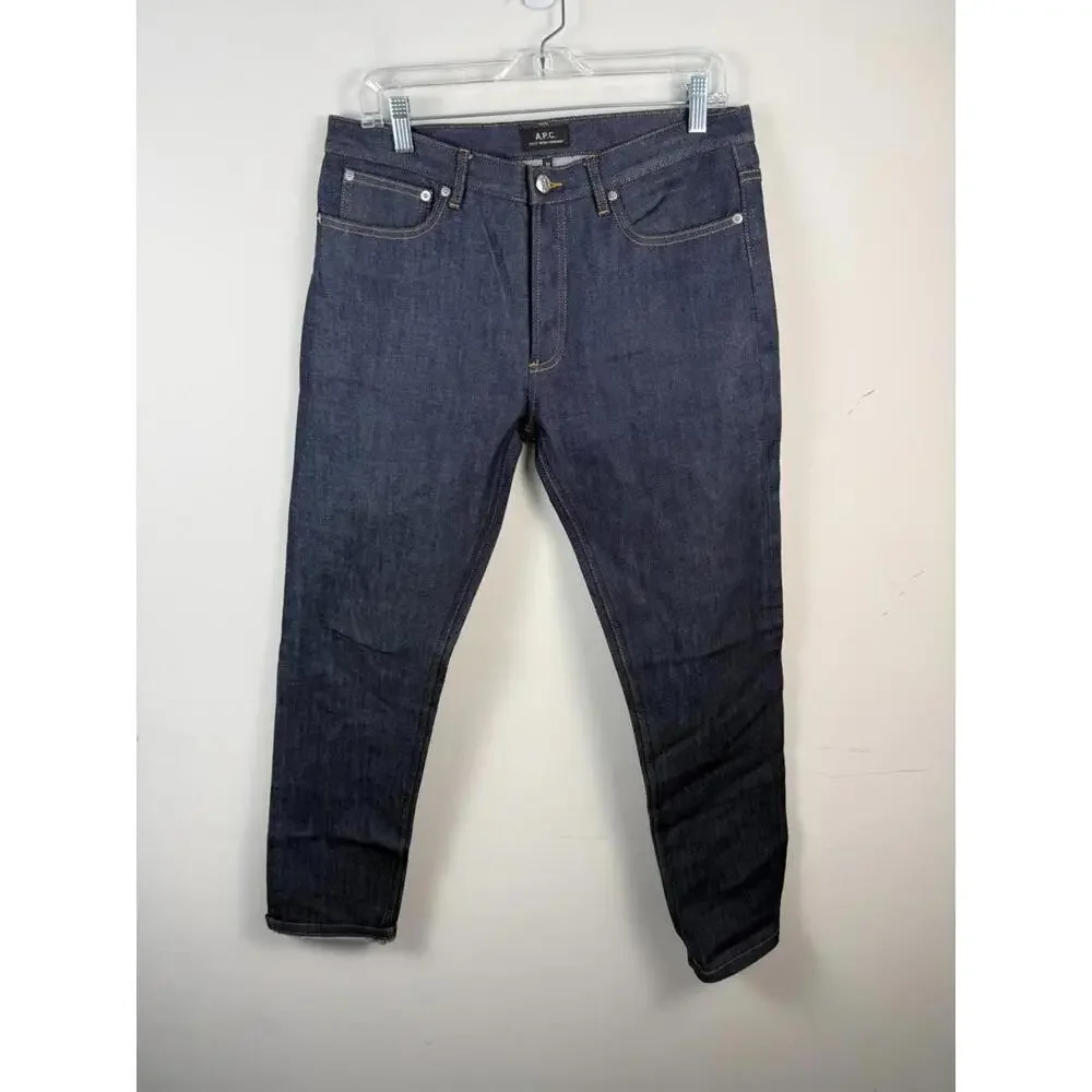 A.P.C. Petit New Standard PNS Jeans Raw Selvedge Button Fly 33x31 - Picture 1 of 8
